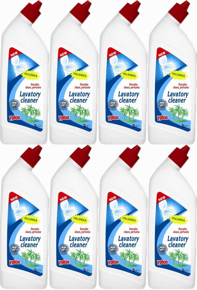 8x Żel do czyszczenia toalet Yplon Palemka, 1l