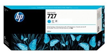 Tusz HP 727 (F9J76A), 300ml, cyan (błękitny)