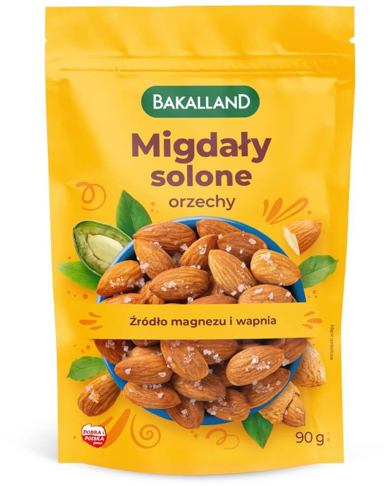 Migdały Bakalland, lekko solone, 90g