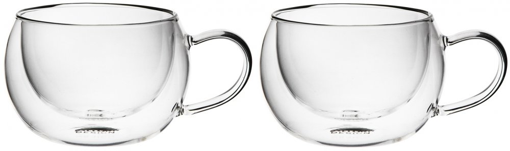 Filiżanki termiczne Altom Design Andrea, 300ml, komplet 2 sztuki, przezroczysty
