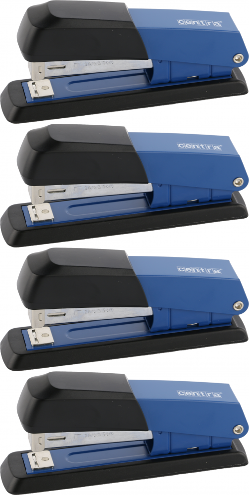 4x Zszywacz Centra HSM, do 20 kartek, niebieski