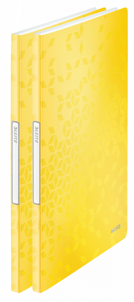 2x Album ofertowy Leitz Wow, A4, 20 koszulek, żółty