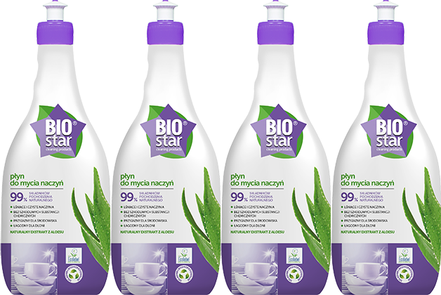 4x Płyn do naczyń BioStar, ekologiczny, aloes, 700 ml