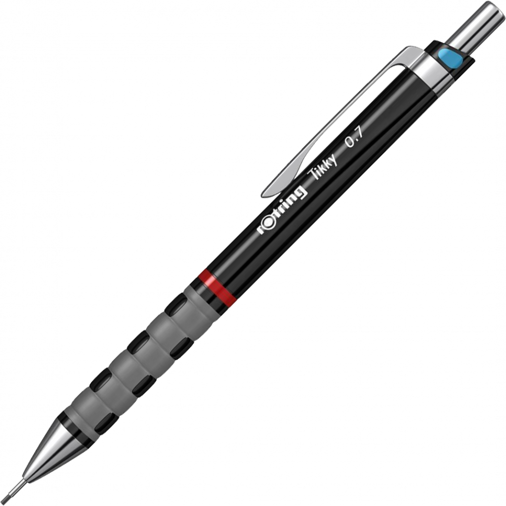 Ołówek automatyczny Rotring Tikky III, 0.7 mm, z gumką, bordowy