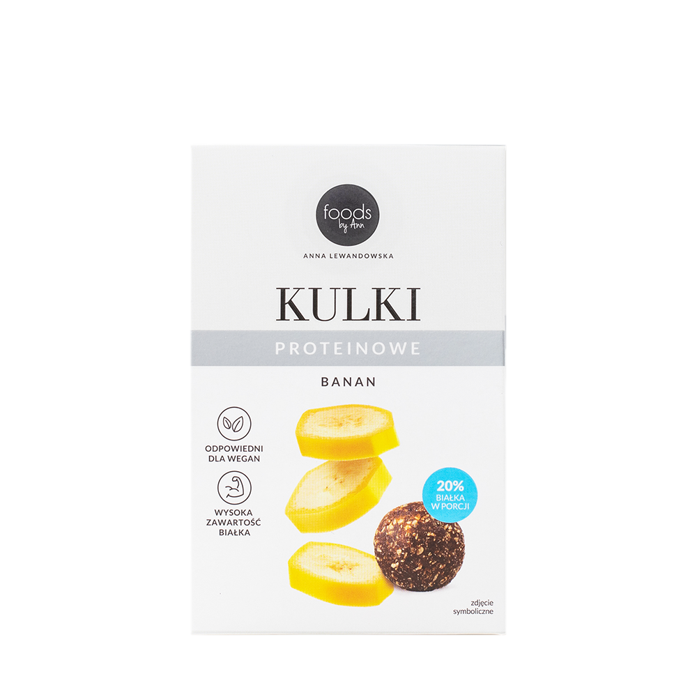 Kulki proteinowe banan, 50 g x5