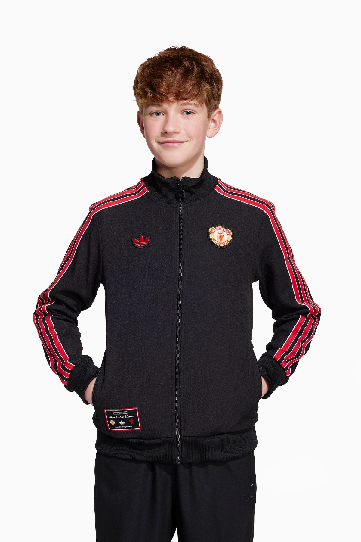 Bluza adidas Manchester United 24/25 Terrace Icons Junior - Czarny