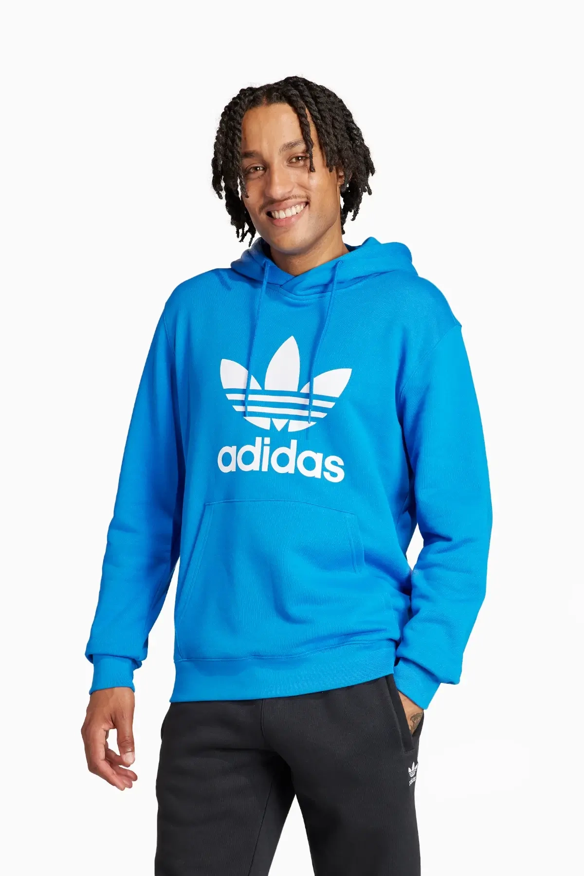 Bluza z kapturem adidas Adicolor Classics Trefoil - Niebieski