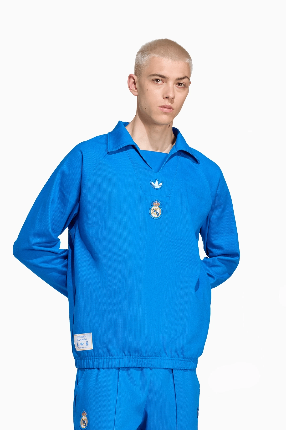 Bluza adidas Real Madryt 25/26 Terrace Icons - Niebieski