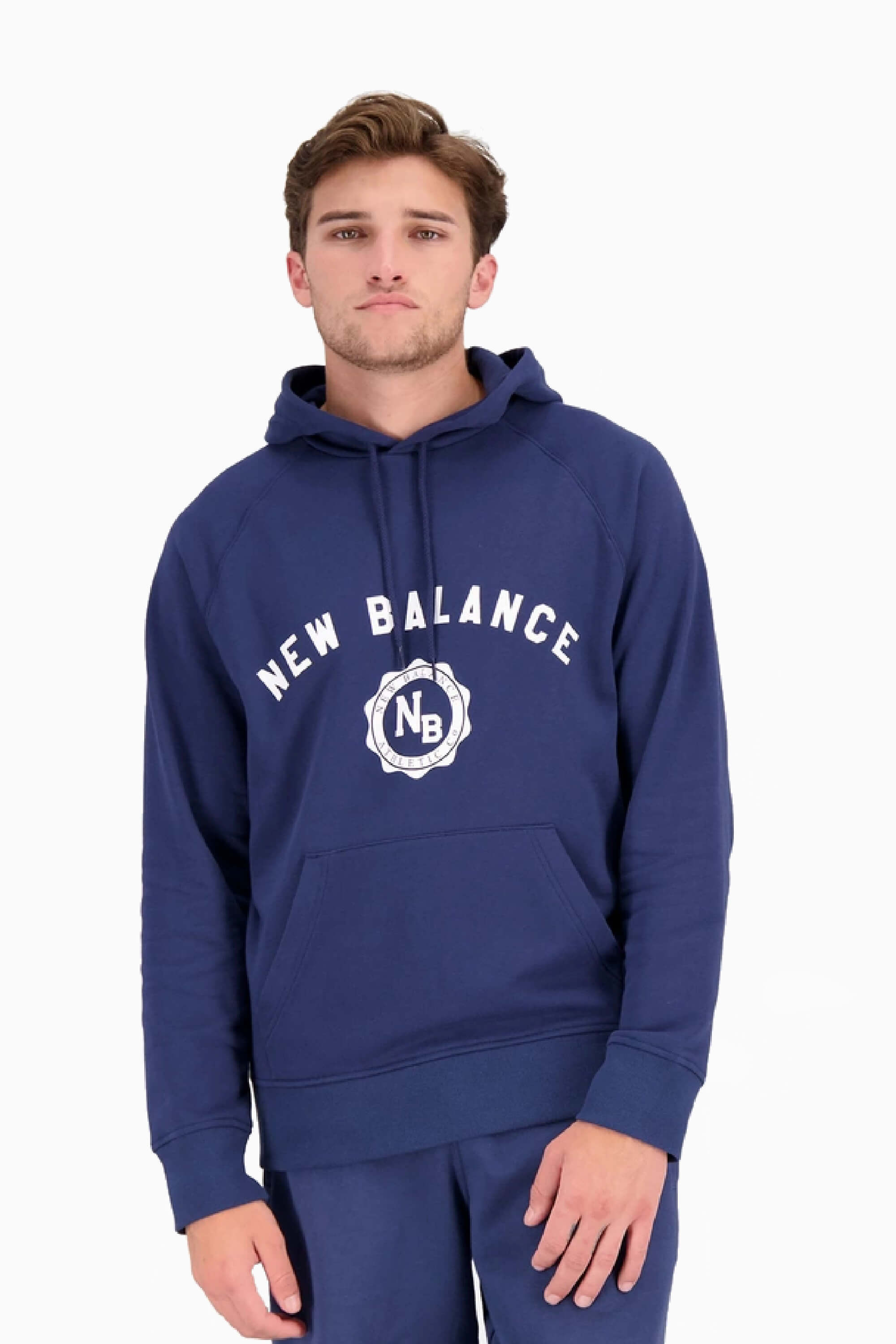 Bluza z kapturem New Balance Sport Seasonal - Granatowy