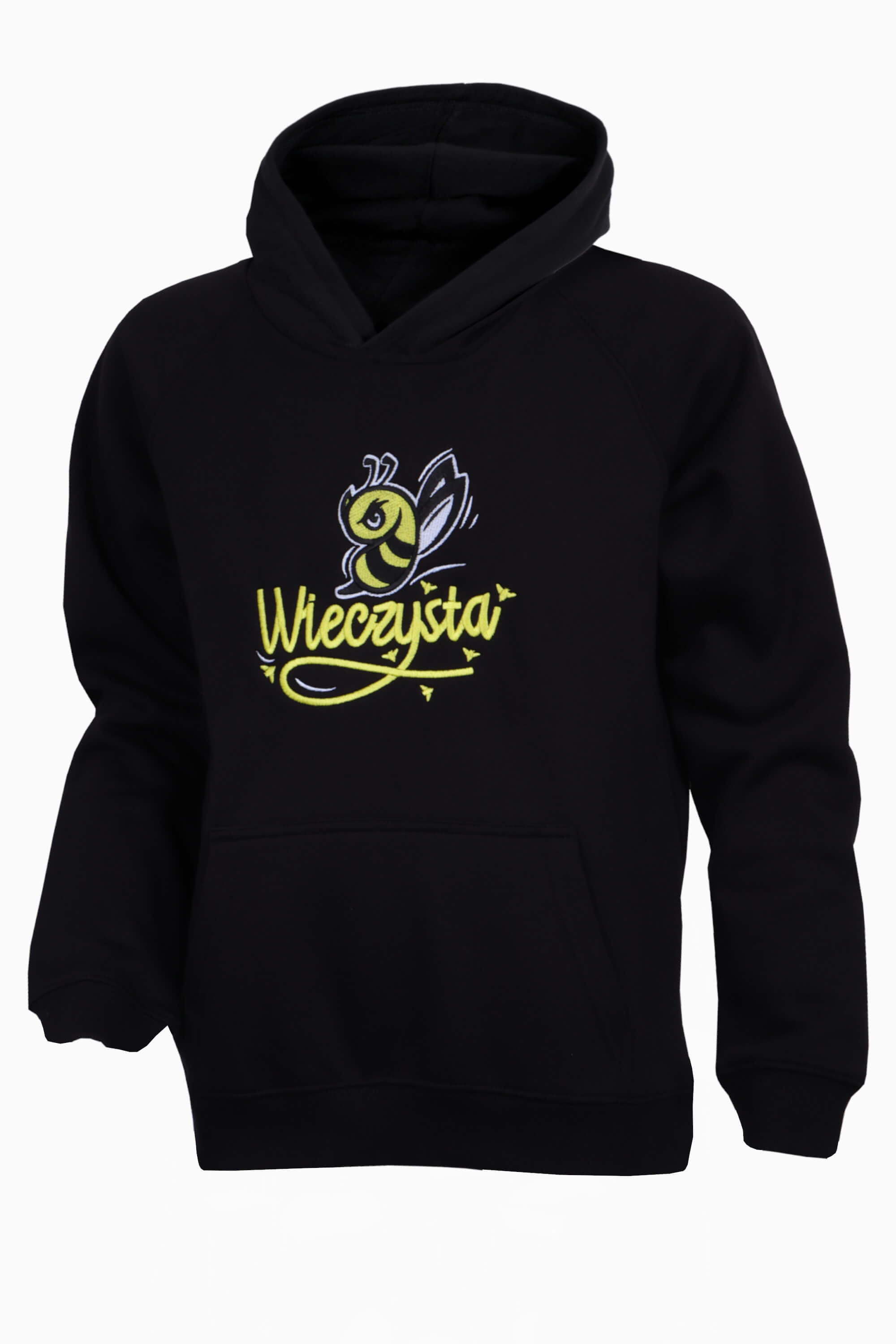 Bluza z kapturem KS Wieczysta Kraków 22/23 Junior - Czarny