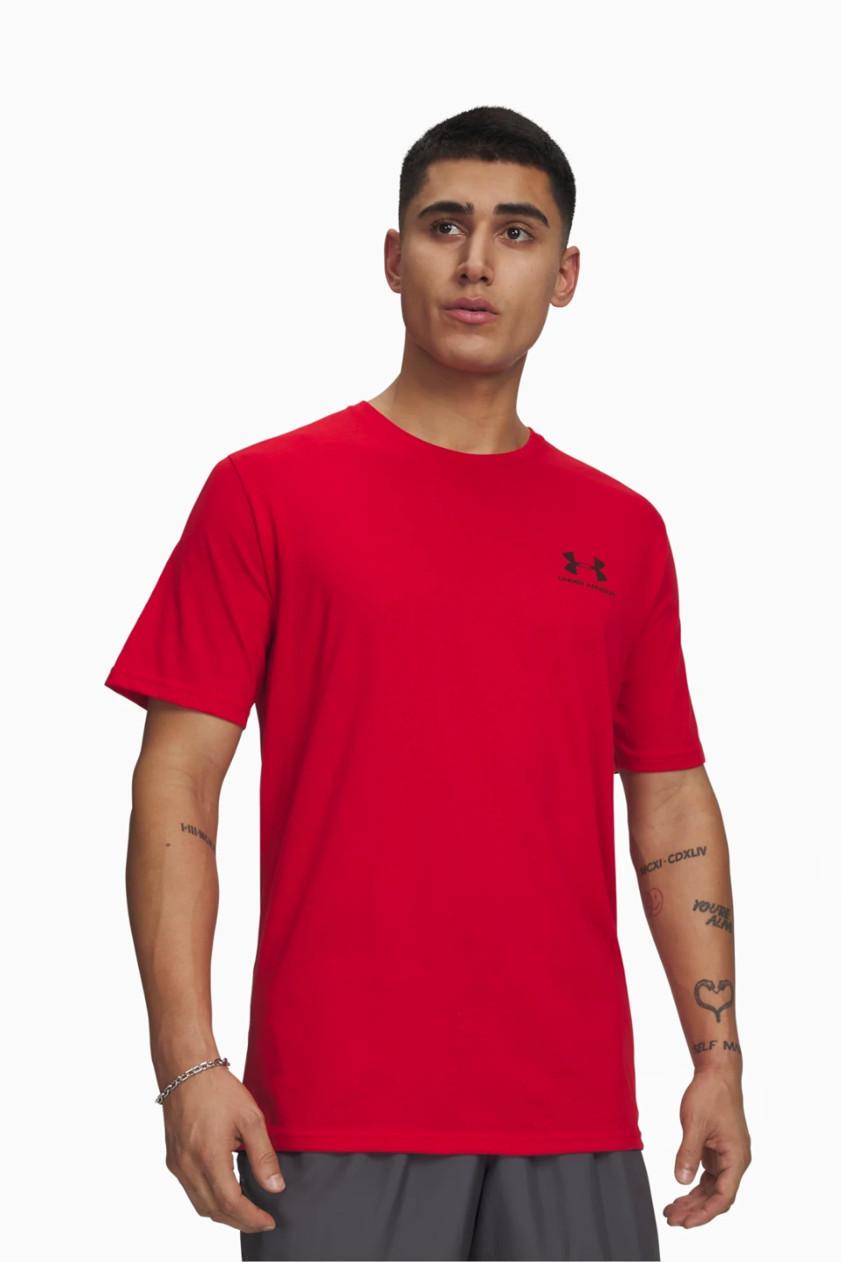 Koszulka Under Armour Sportstyle Left Chest - Czerwony