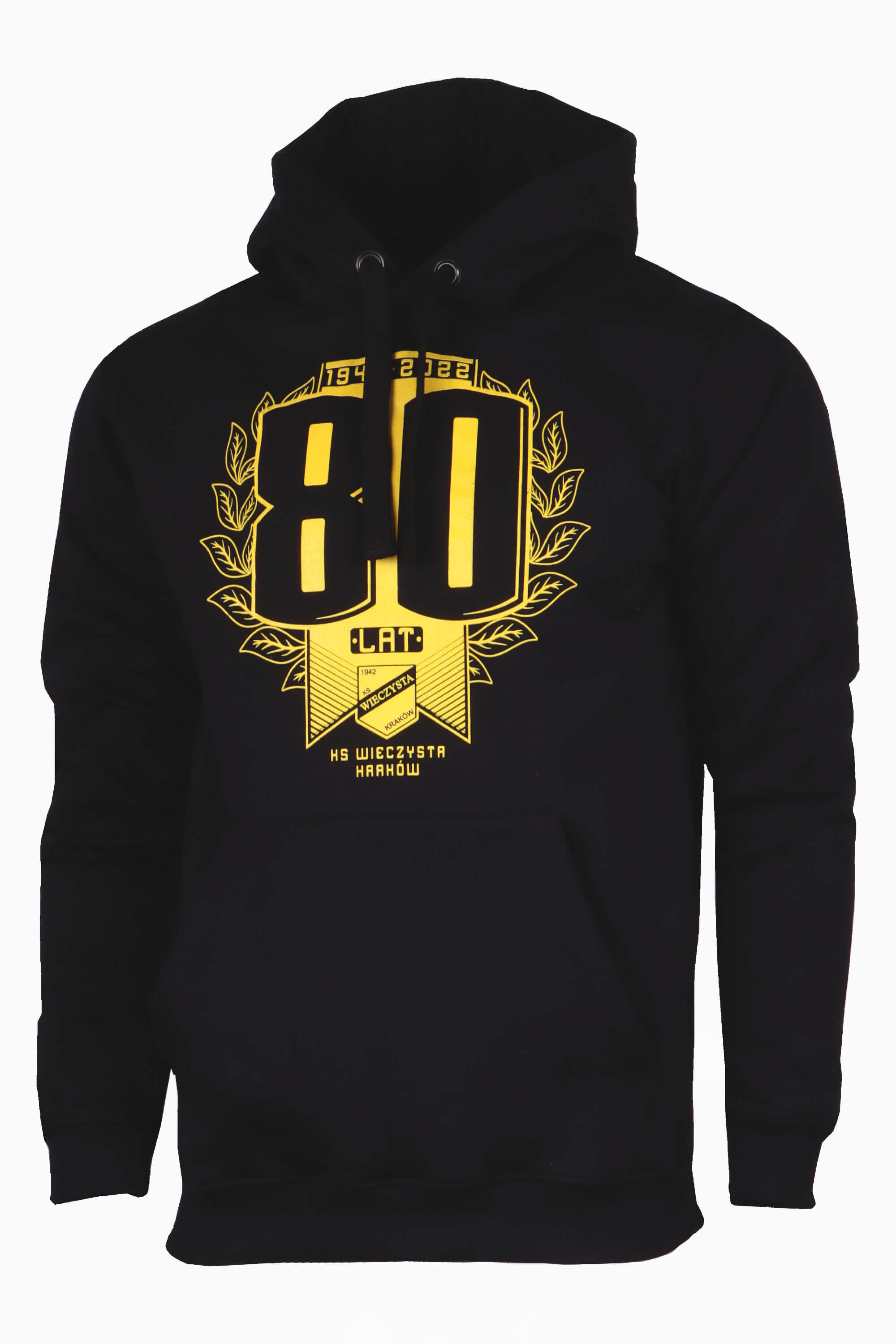 Bluza z kapturem KS Wieczysta Kraków 22/23 - Czarny