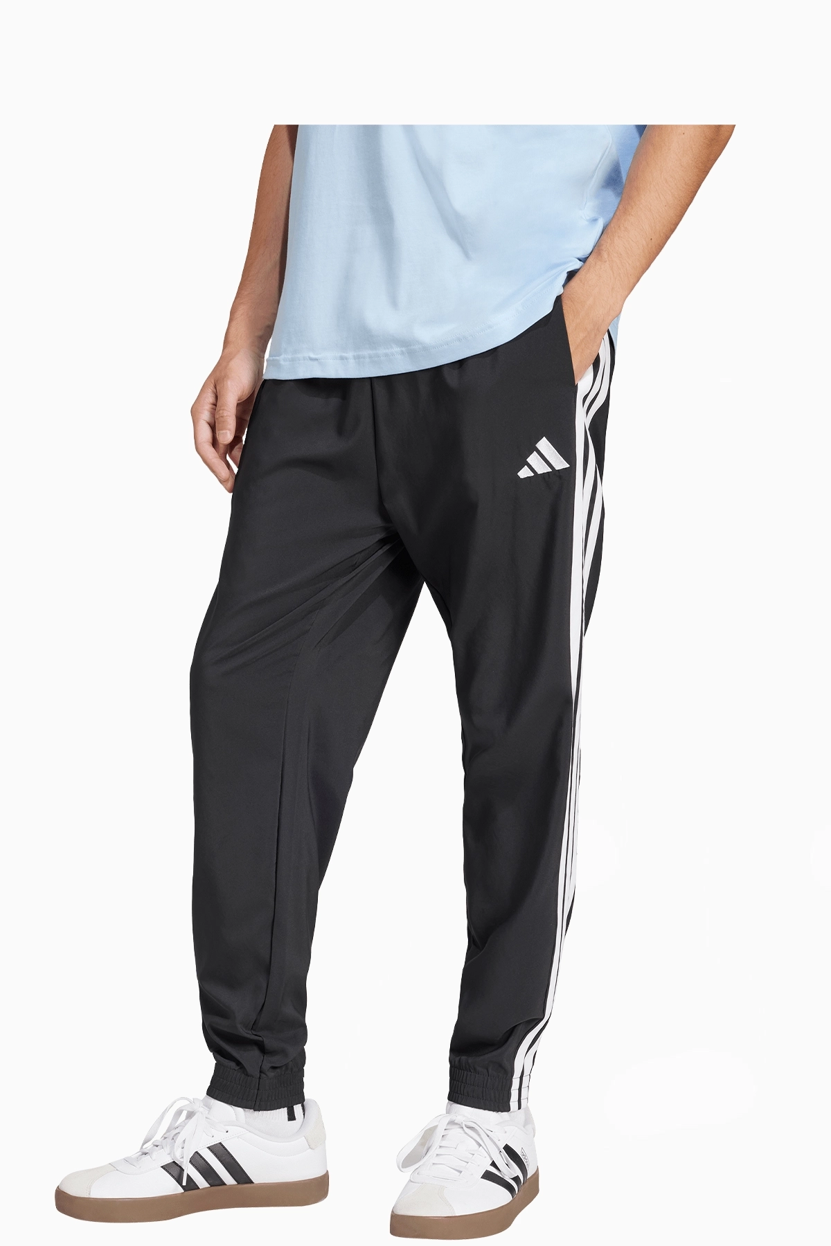 Spodnie adidas Essentials 3-Stripes Woven - Czarny