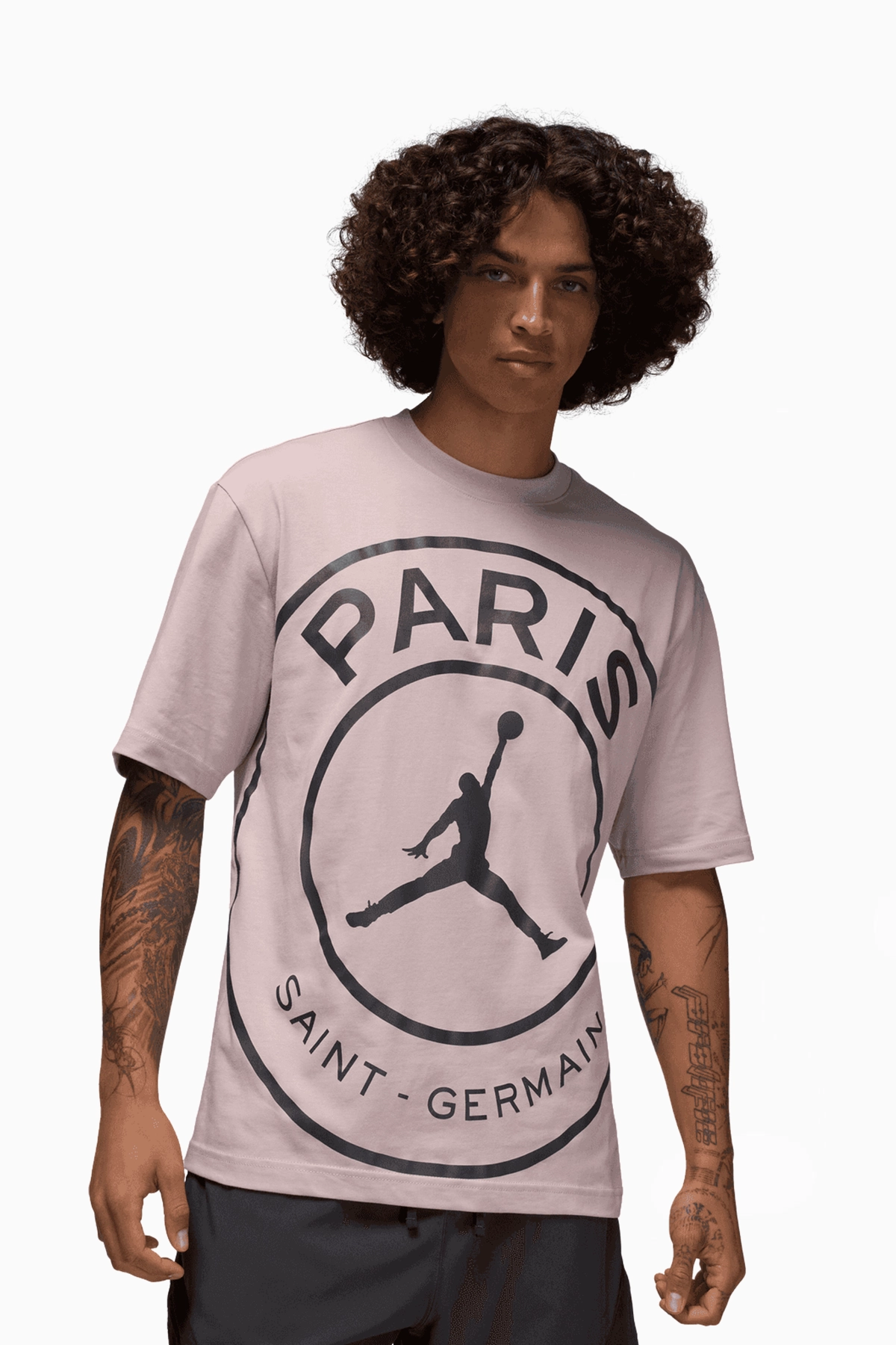 Koszulka Nike PSG x Jordan 25/26 Logo Tee - Różowy