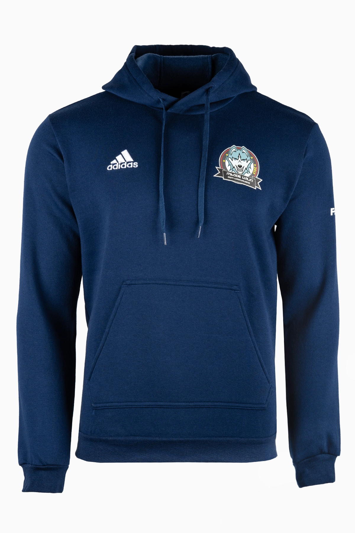Bluza z kapturem adidas UKS Młode Wilki Kąty Wrocławskie 24/25 - Granatowy