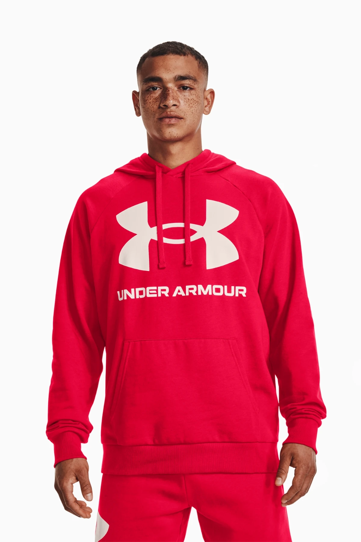 Bluza z kapturem Under Armour Rival Fleece - Czerwony
