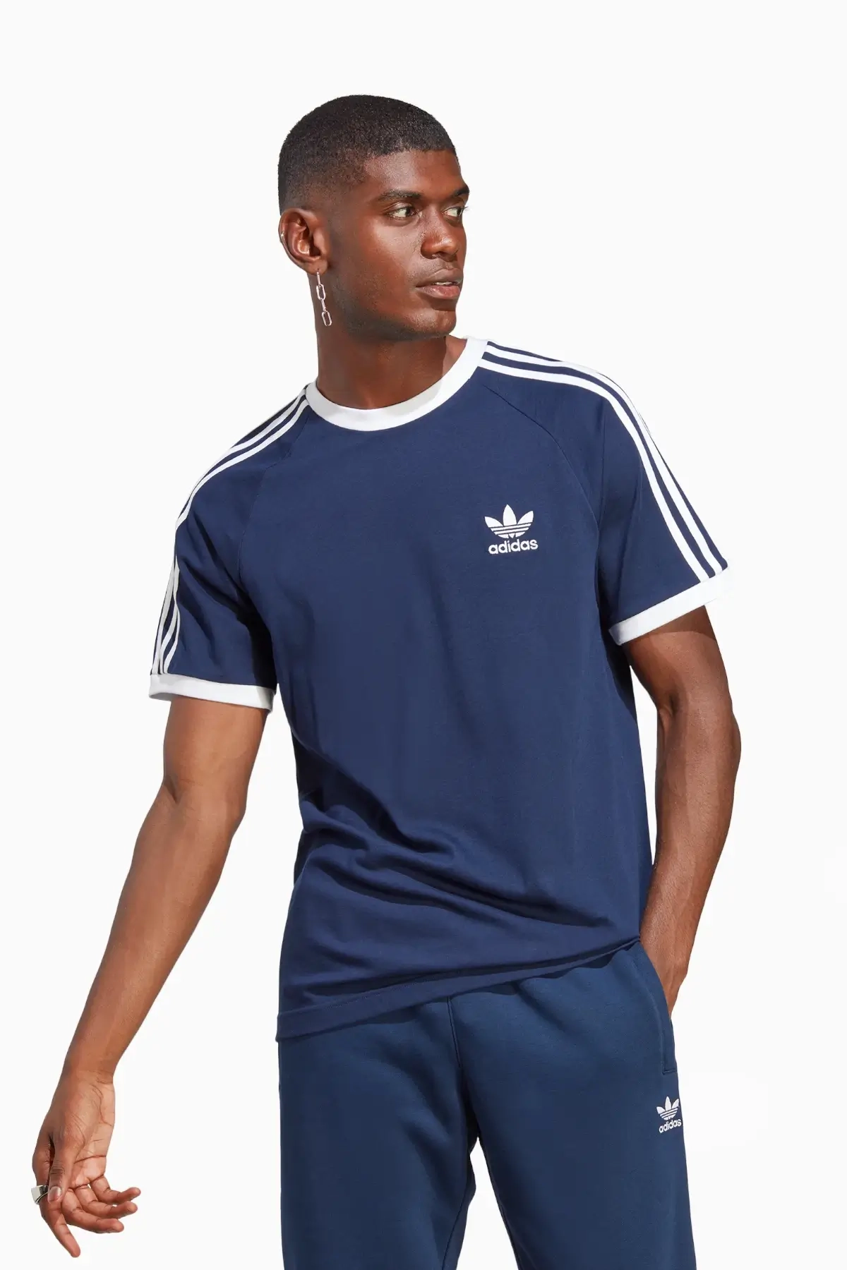 Koszulka adidas Adicolor Classics 3-Stripes - Granatowy