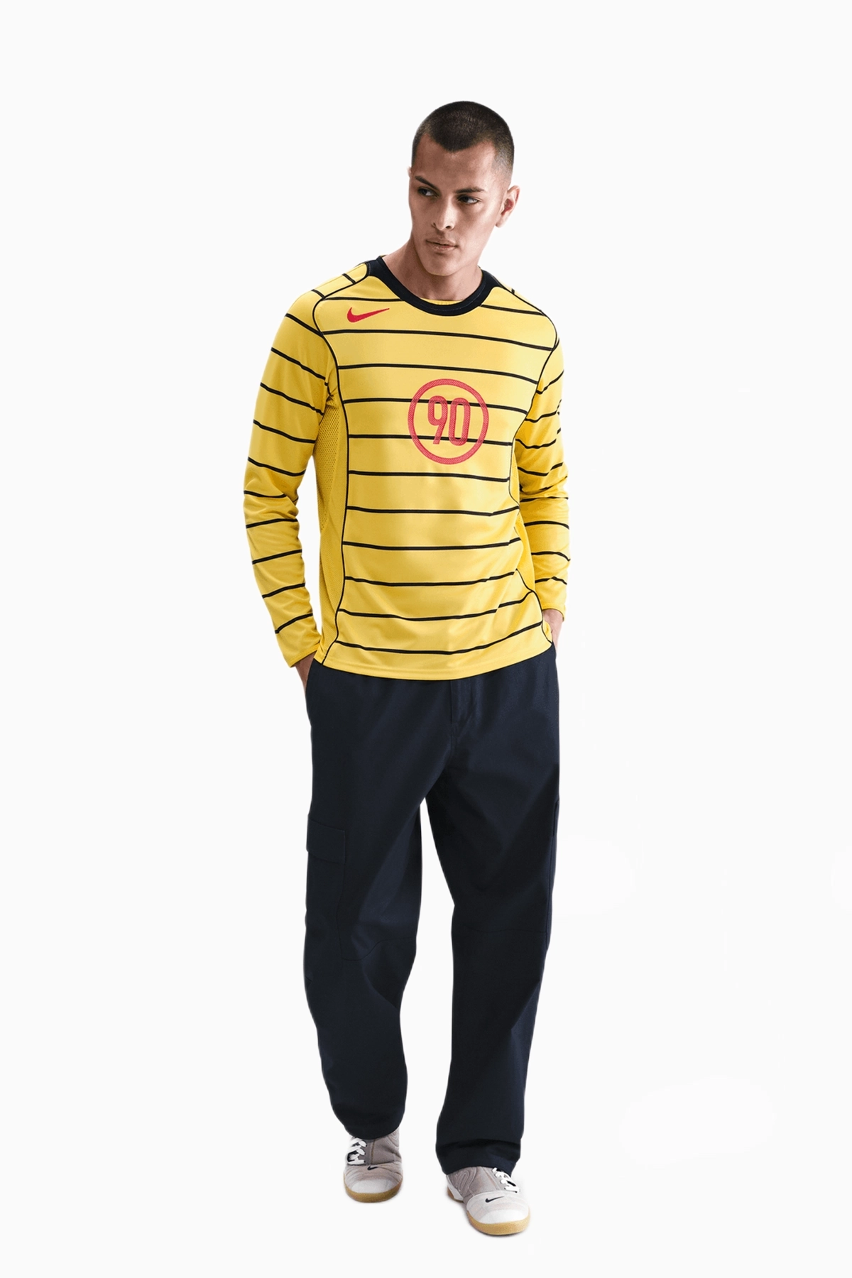 Koszulka z długim rękawem Nike Total 90 - Żółty