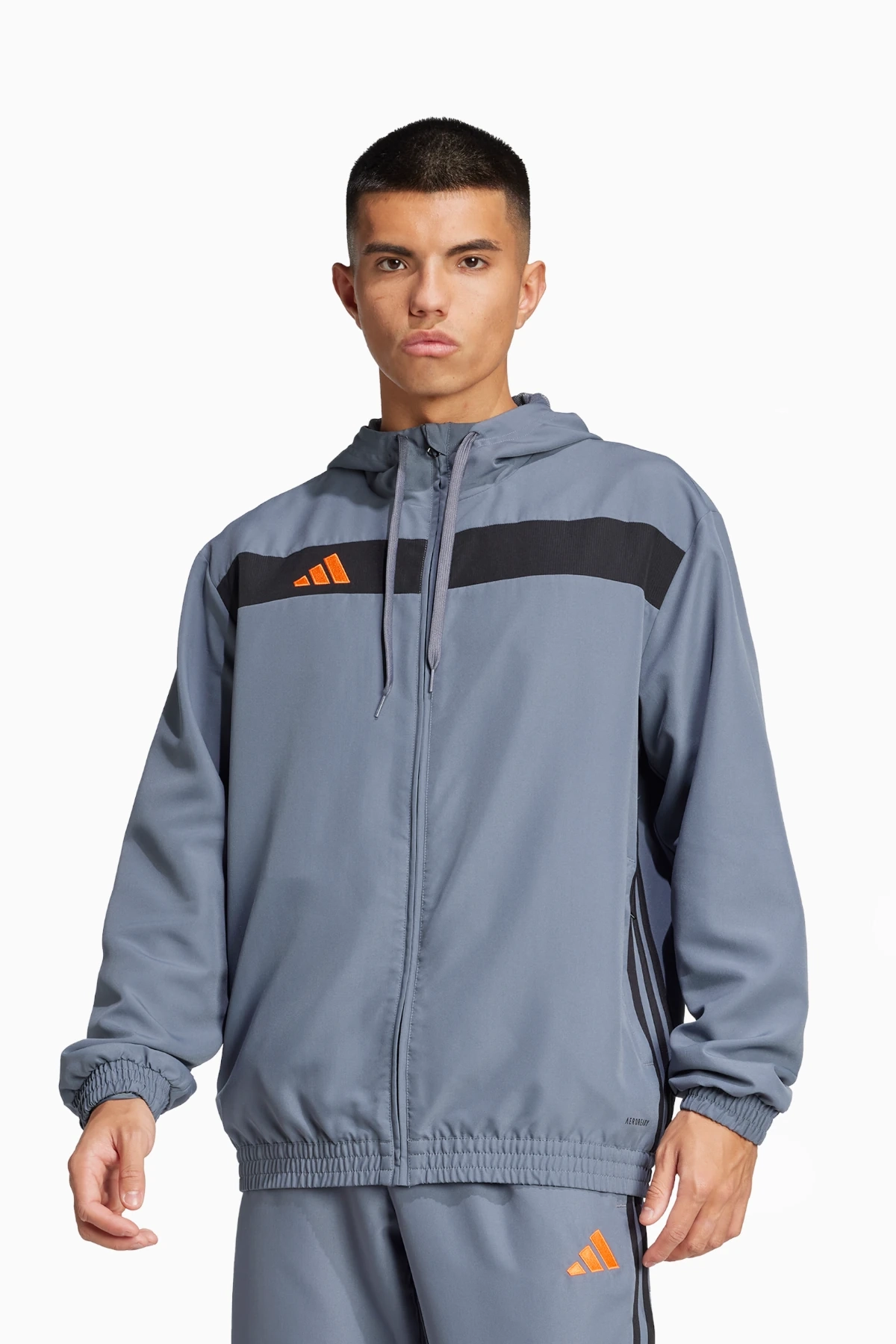 Bluza z kapturem adidas Tiro 25 Essentials Woven - Szary