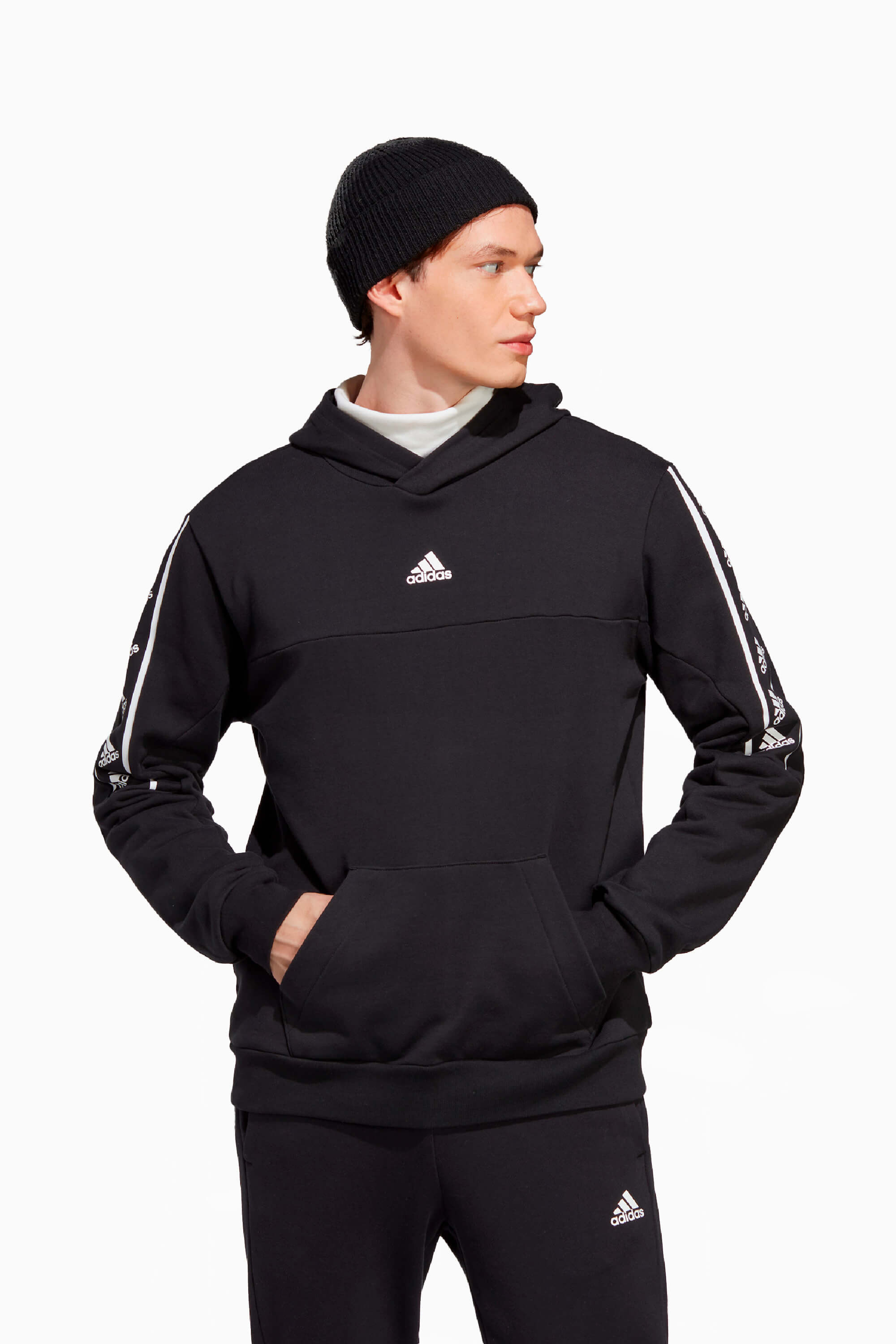 Bluza z kapturem adidas Brandlove - Czarny