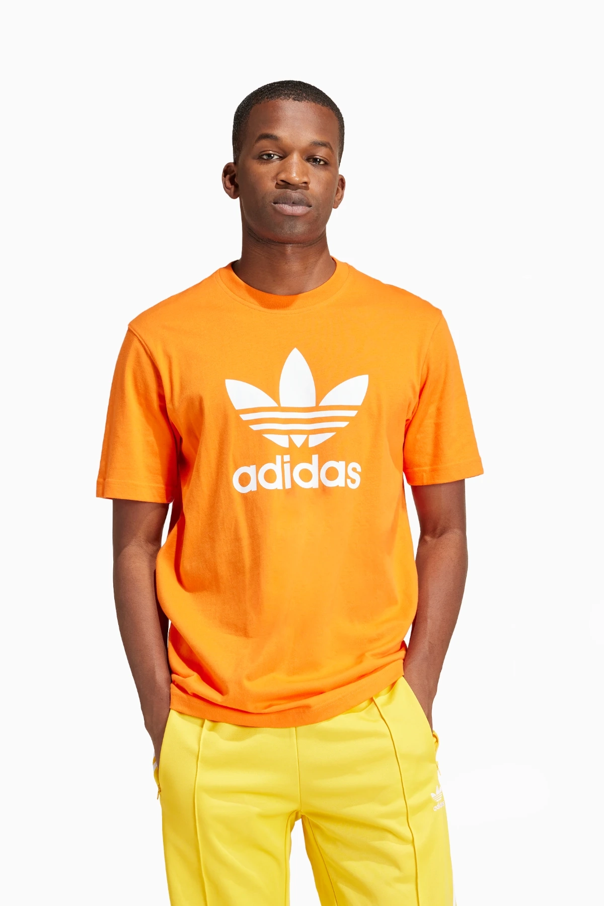 Koszulka adidas Adicolor Trefoil - Pomarańczowy