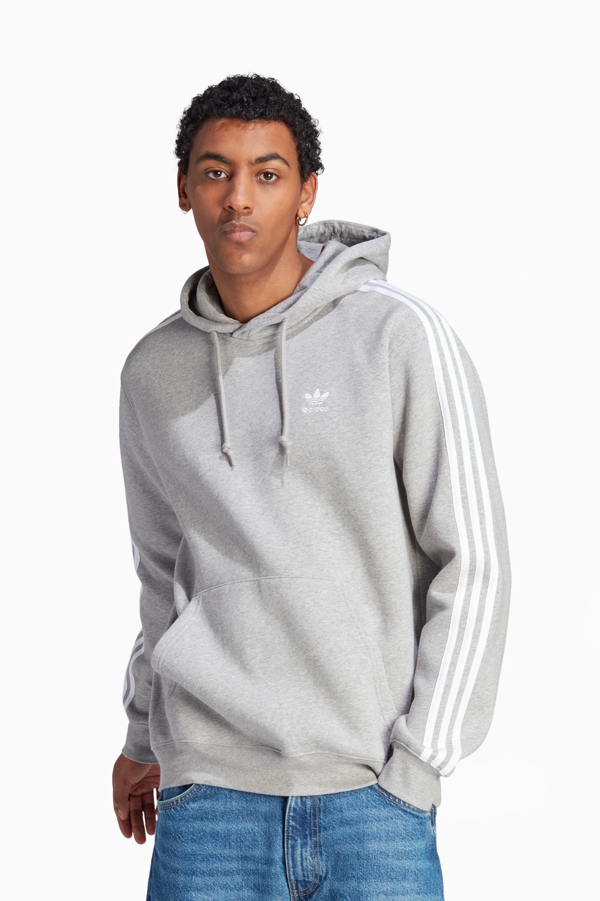 Bluza z kapturem adidas Adicolor Classics 3-S - Szary