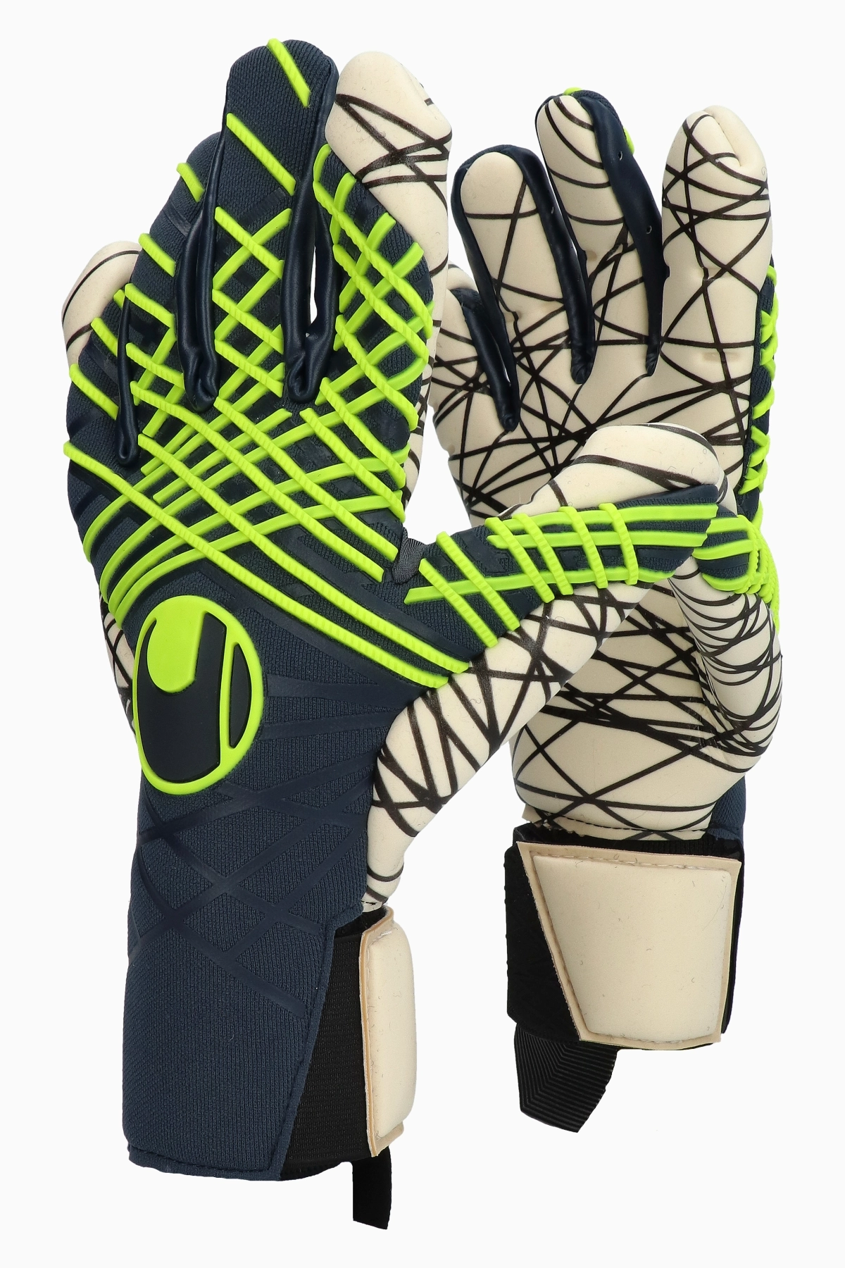 Rękawice Uhlsport Prediction Ultragrip HN Junior - Granatowy