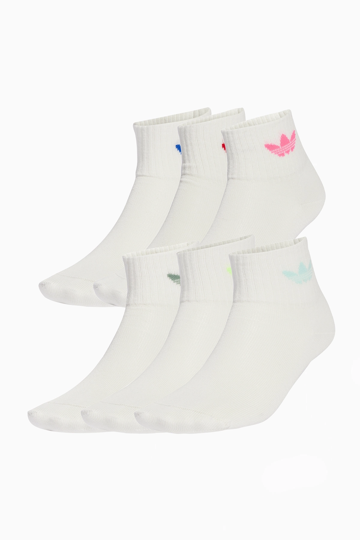 Skarpety Stopki adidas Trefoil 6 Pairs - Biały