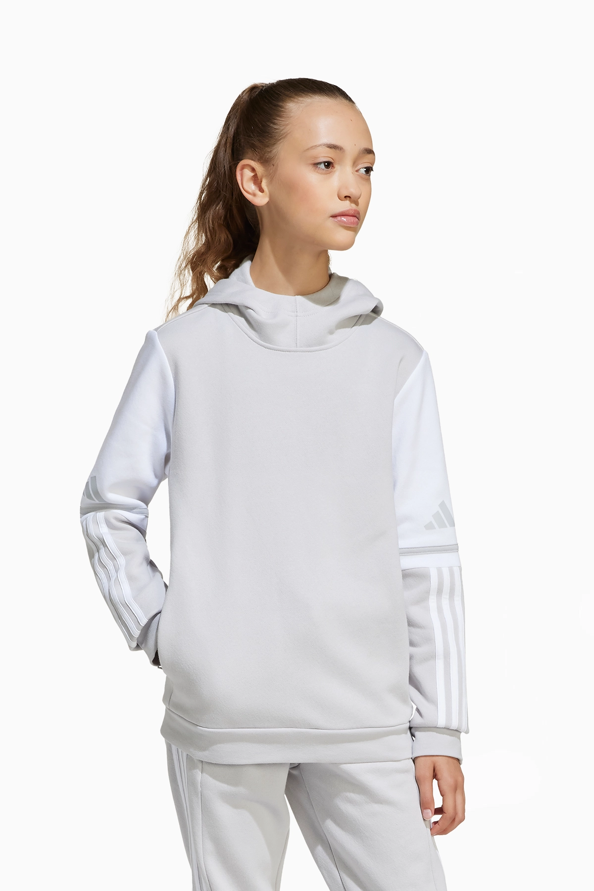 Bluza z kapturem adidas Squadra 25 Sweat Junior - Szary