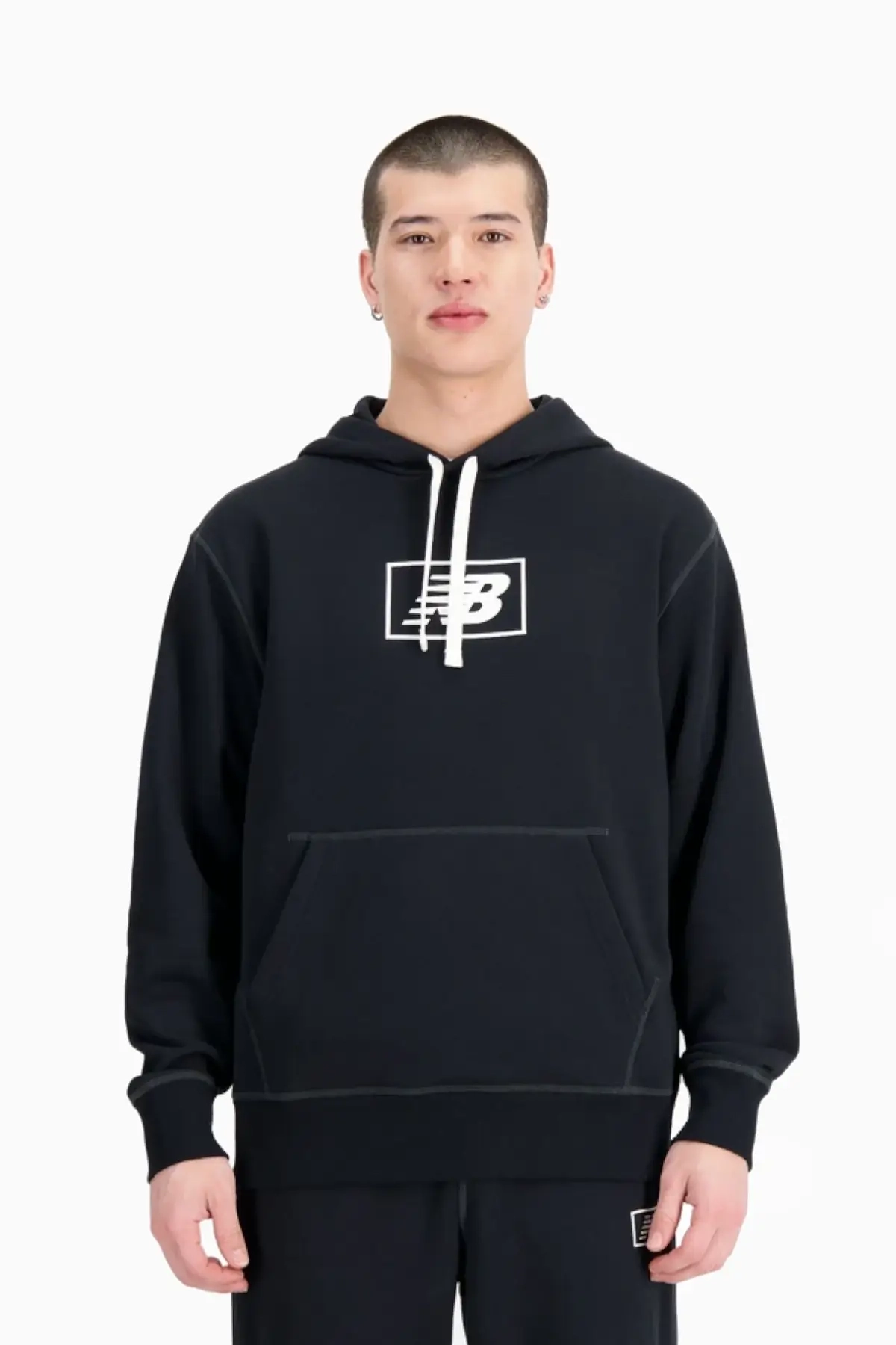 Bluza z kapturem New Balance Essentials - Czarny