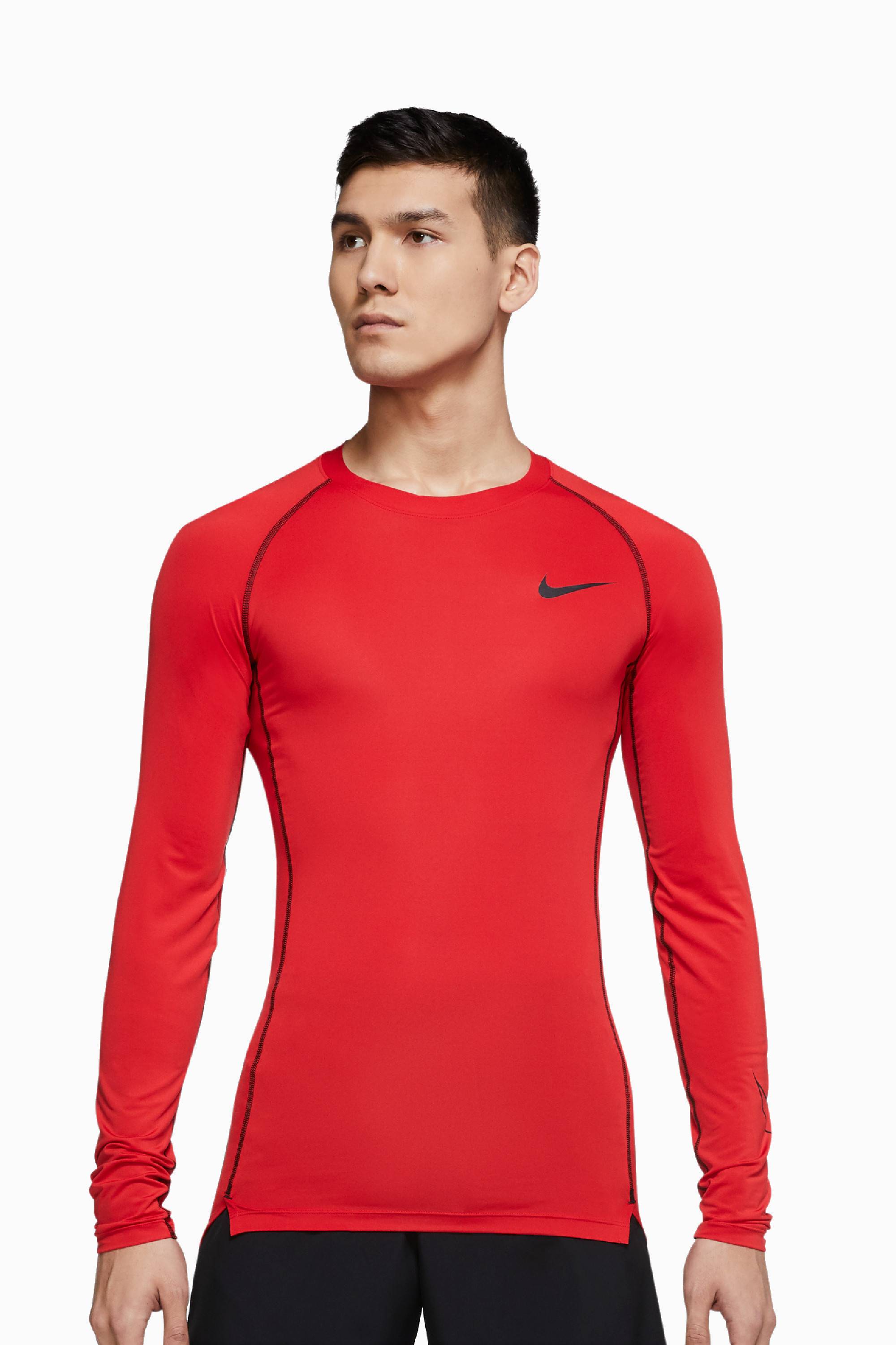 Koszulka Termoaktywna Nike Dri-FIT Top LS Tight - Czerwony
