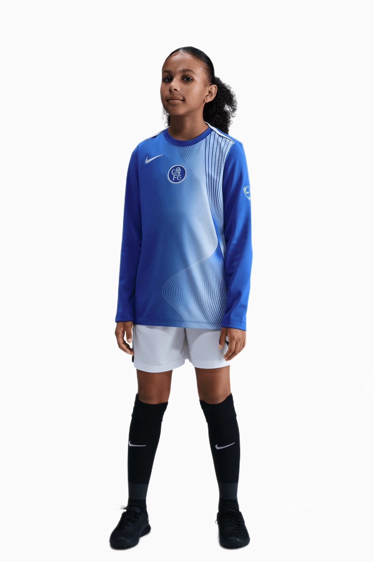 Koszulka z długim rękawem Nike Chelsea FC 25/26 Dri-FIT Academy Pro Junior - Niebieski