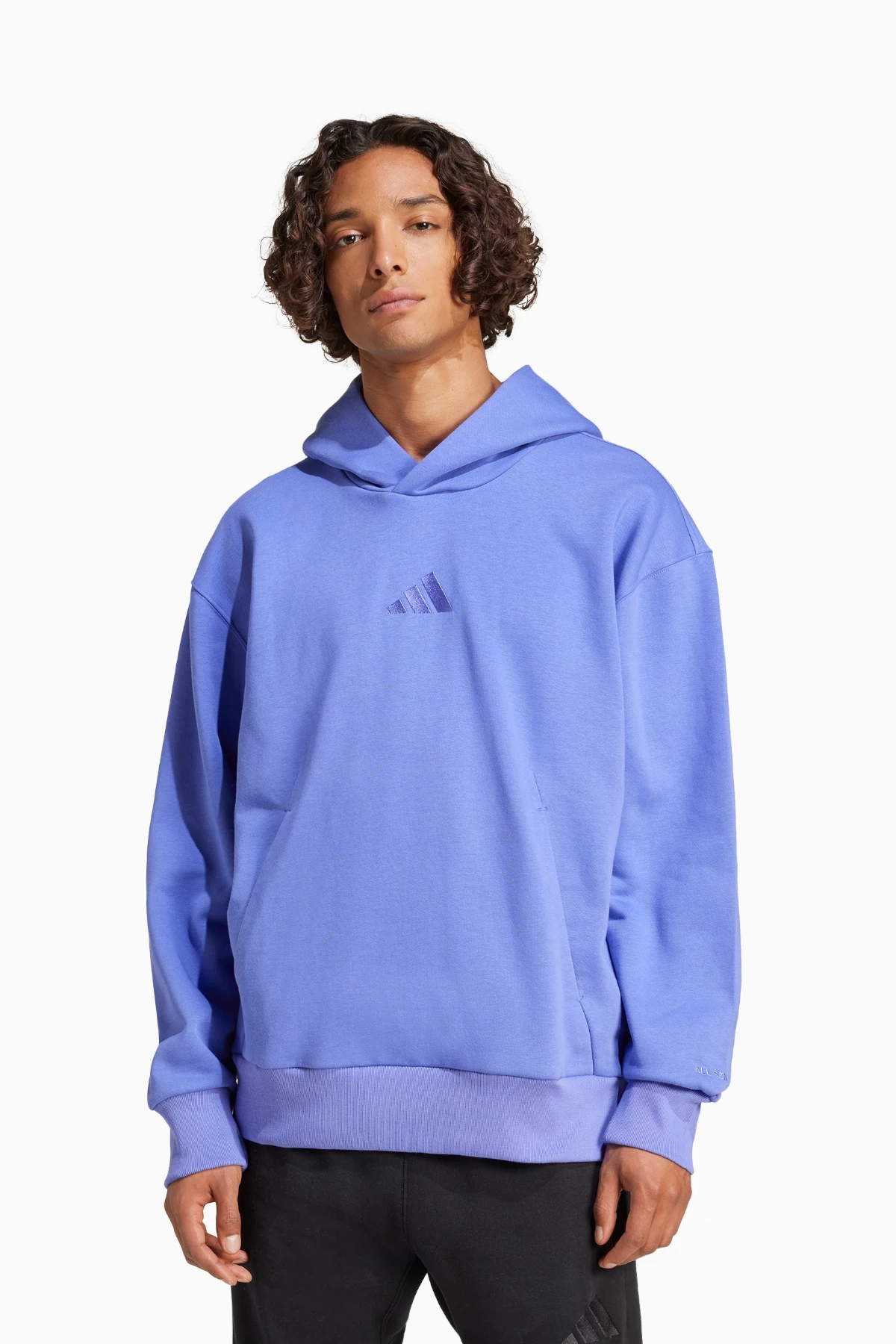 Bluza z kapturem adidas All SZN Fleece - Fioletowy