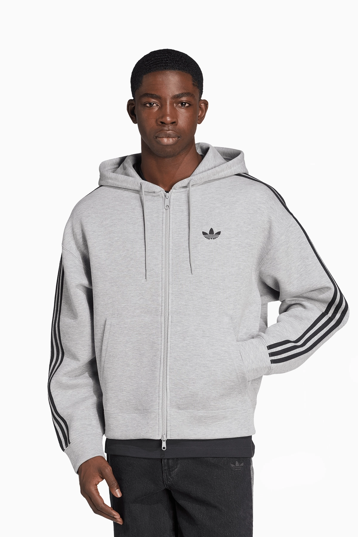 Bluza z kapturem adidas Adicolor Spacer - Szary