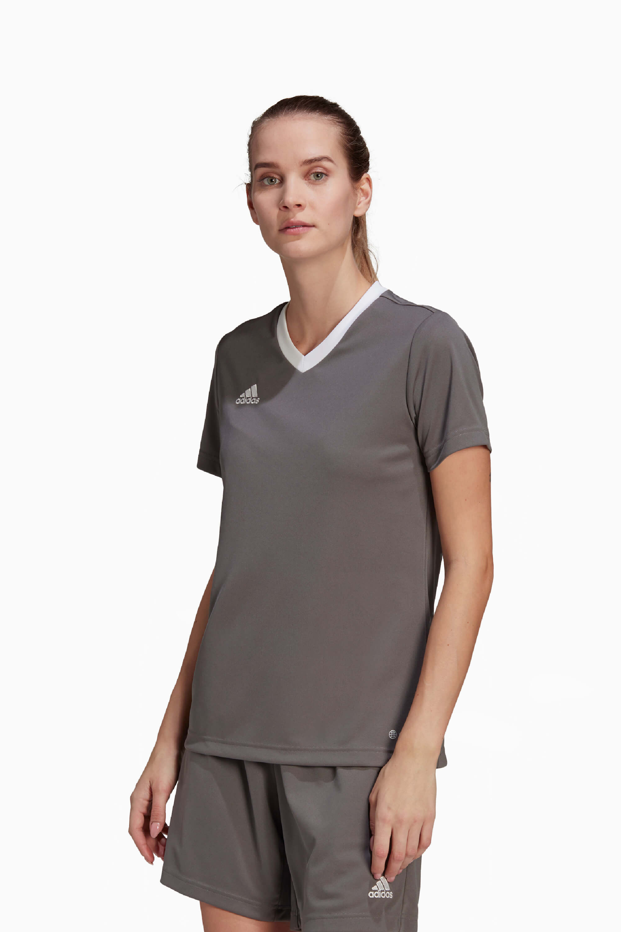 Koszulka adidas Entrada 22 Damska - Szary