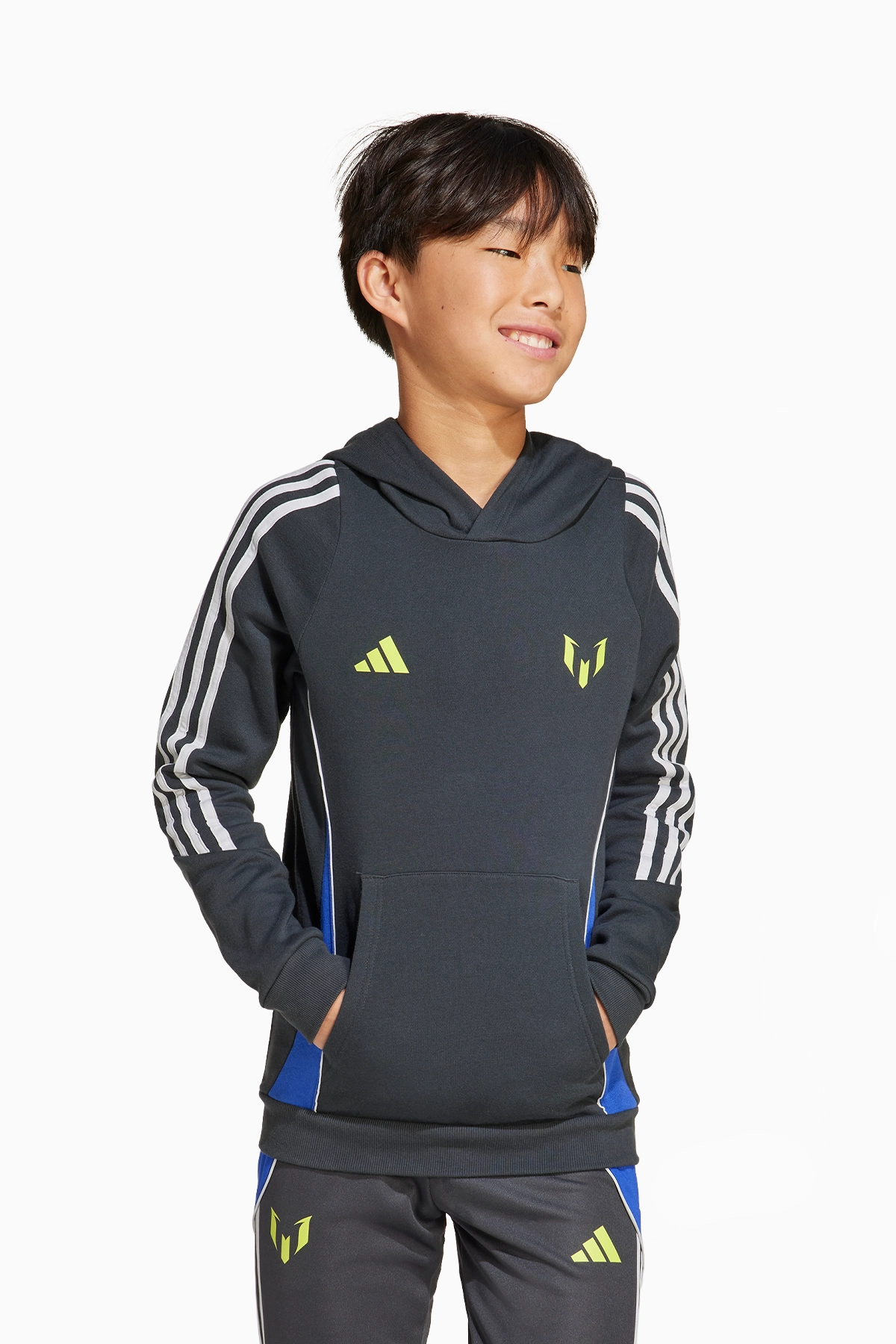 Bluza z kapturem adidas Messi Junior - Szary