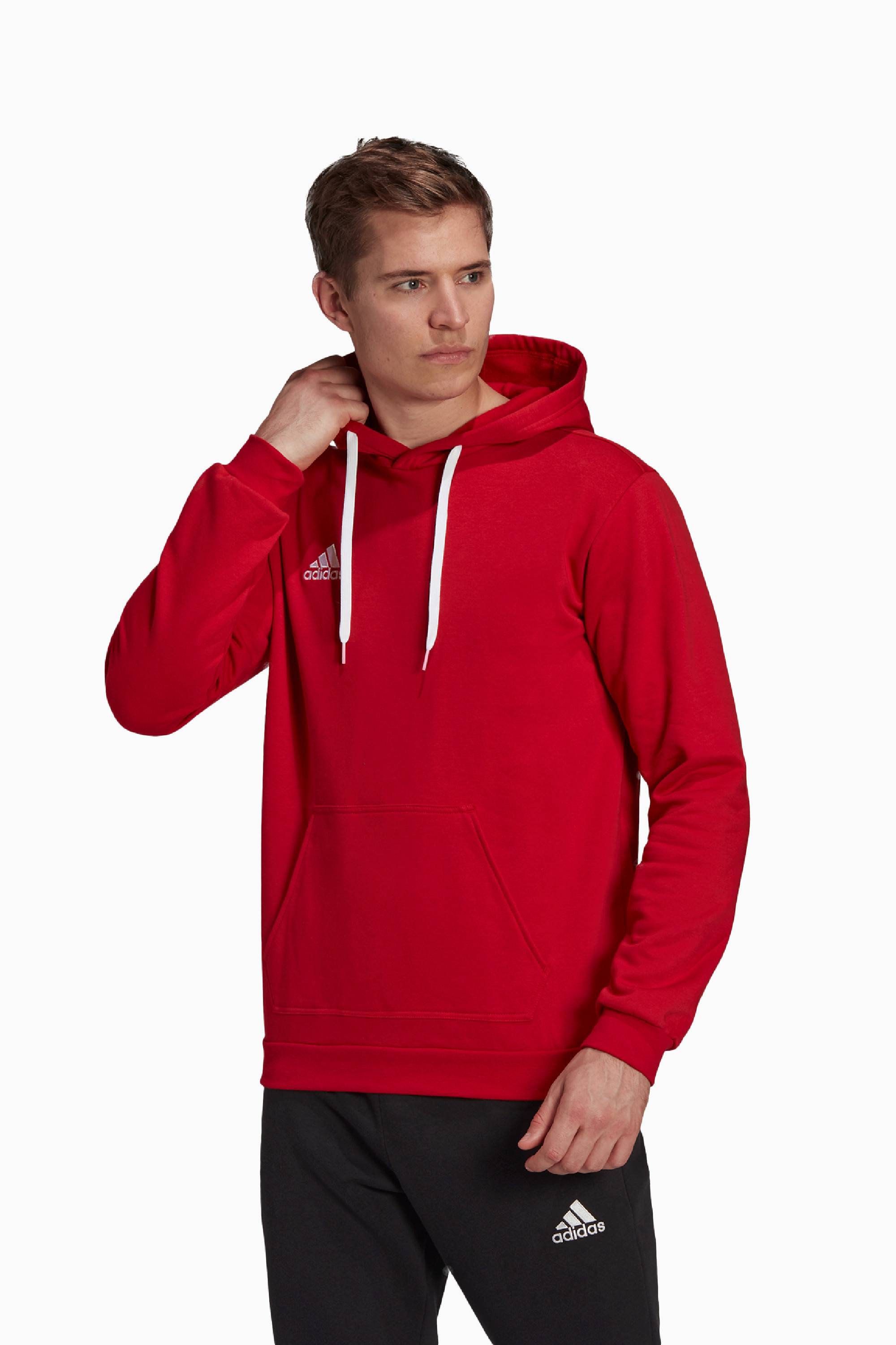 Bluza z kapturem adidas Entrada 22 Sweat - Czerwony