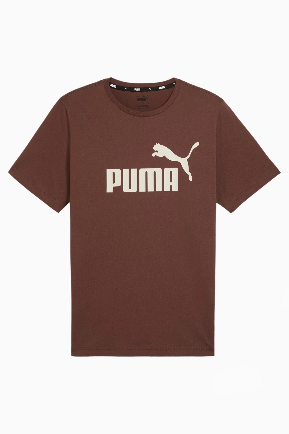 Koszulka Puma Essentials Logo - Brązowy