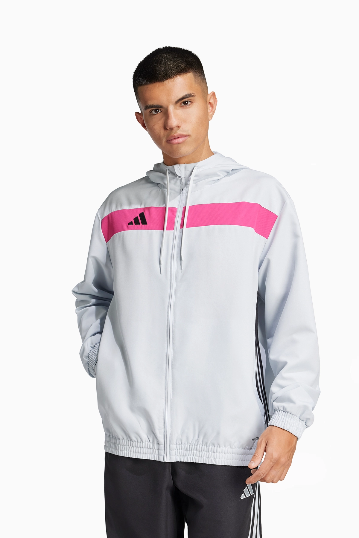 Bluza z kapturem adidas Tiro 25 Essentials Woven - Biały