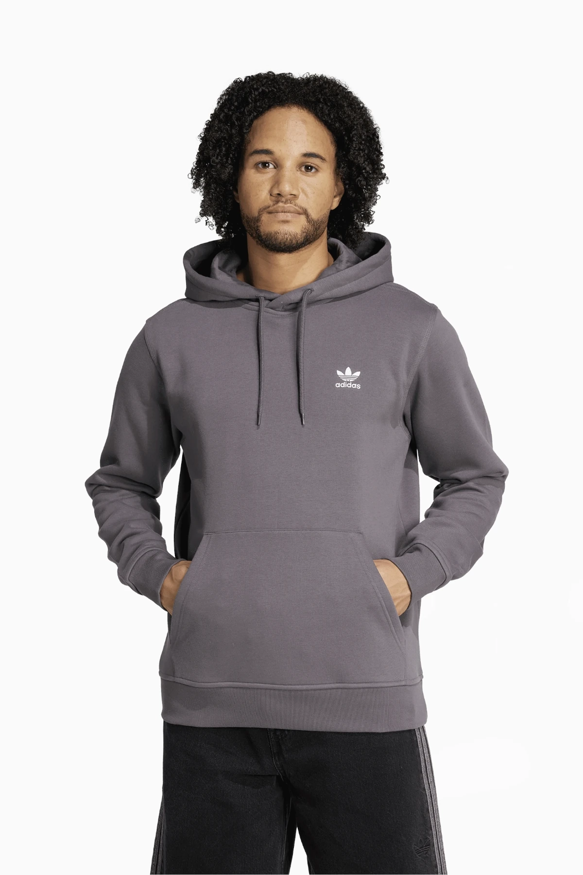 Bluza z kapturem adidas Trefoil Essentials - Szary