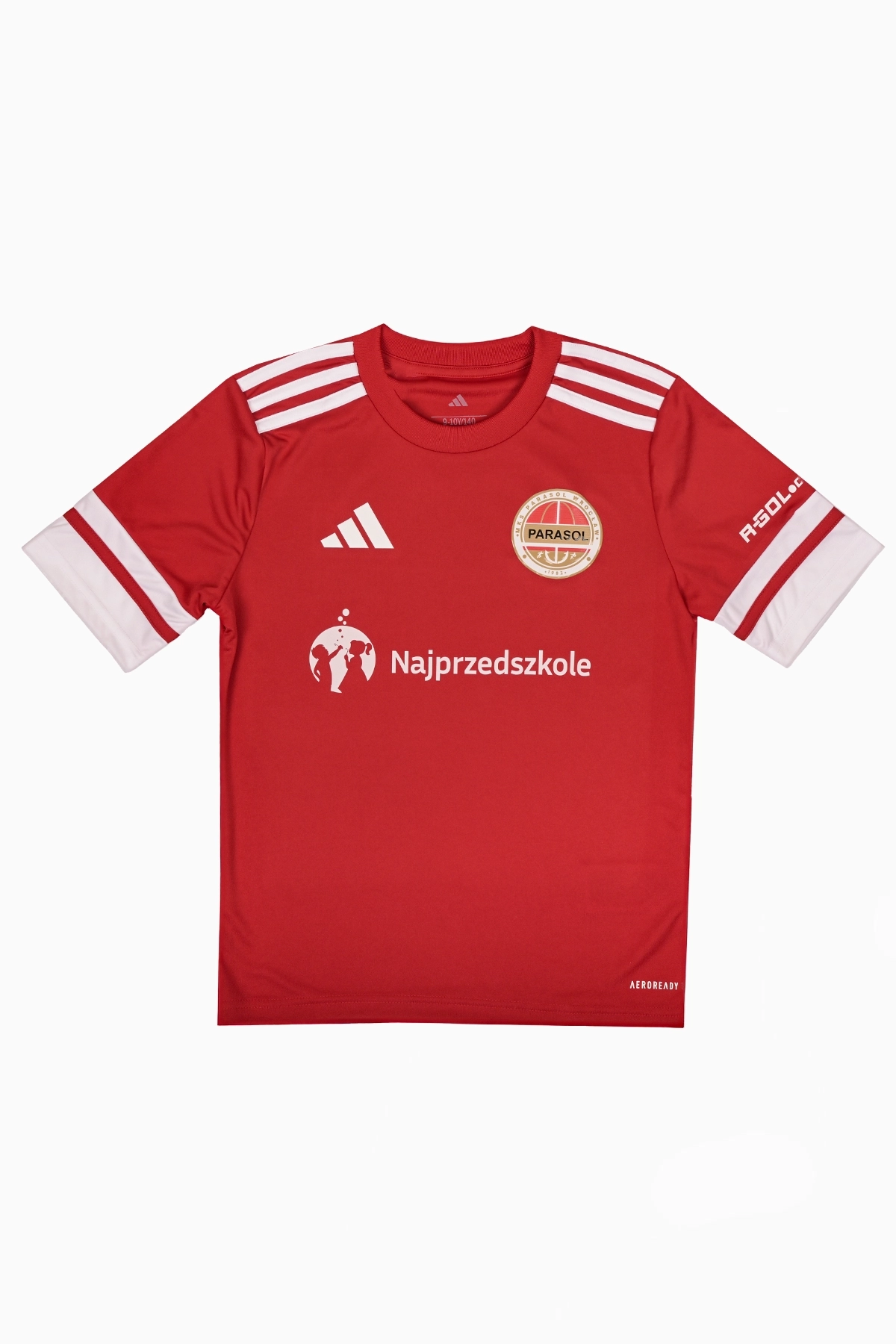 Koszulka adidas Parasol Wrocław 25/26 Junior - Czerwony