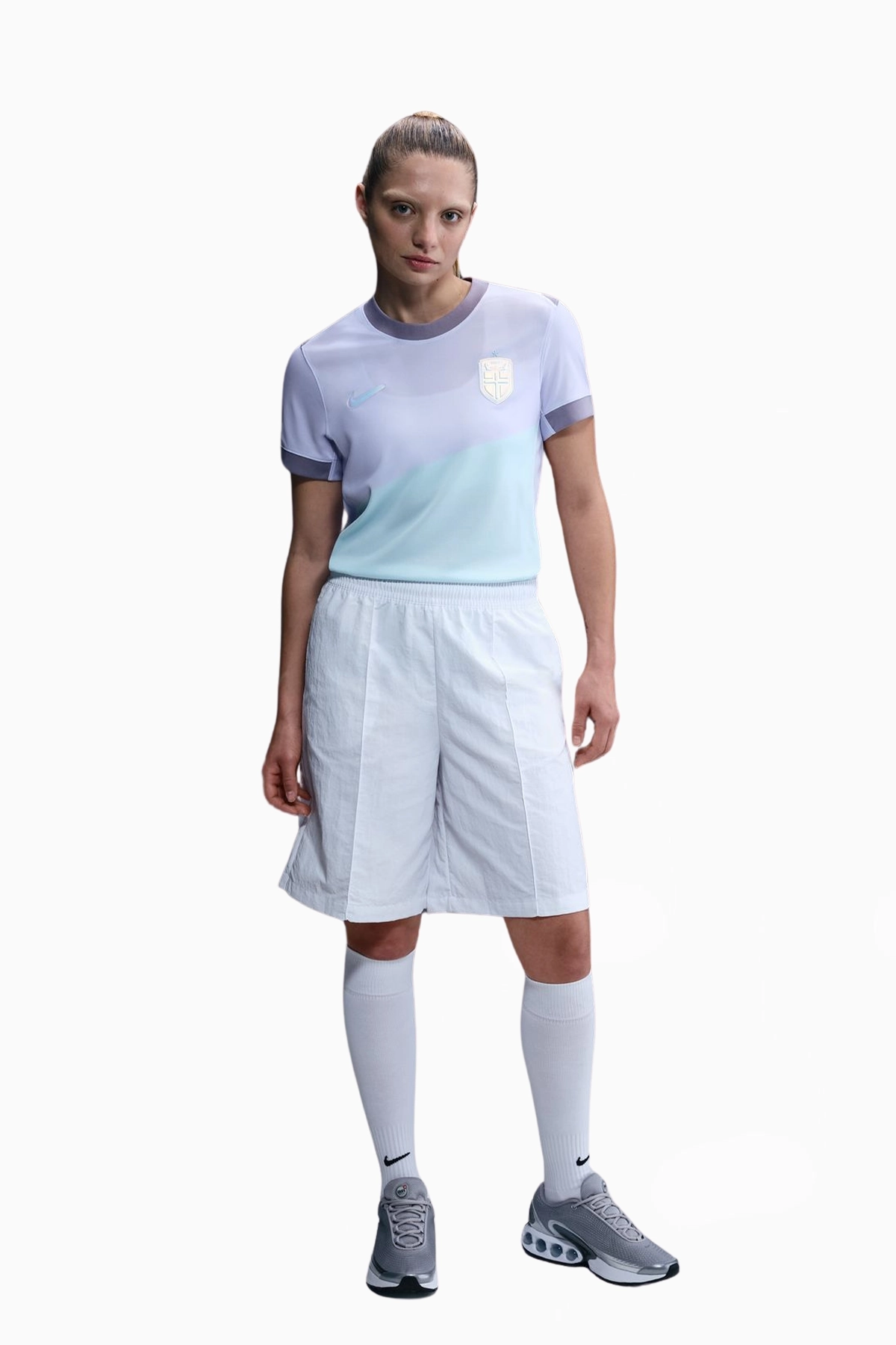 Koszulka Reprezentacji Norwegii Nike 2025 Wyjazdowa Stadium Damska - Fioletowy