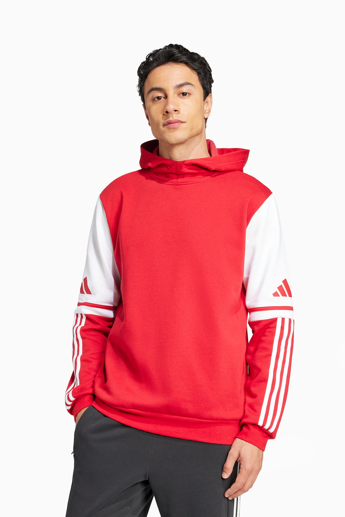 Bluza z kapturem adidas Squadra 25 Sweat - Czerwony