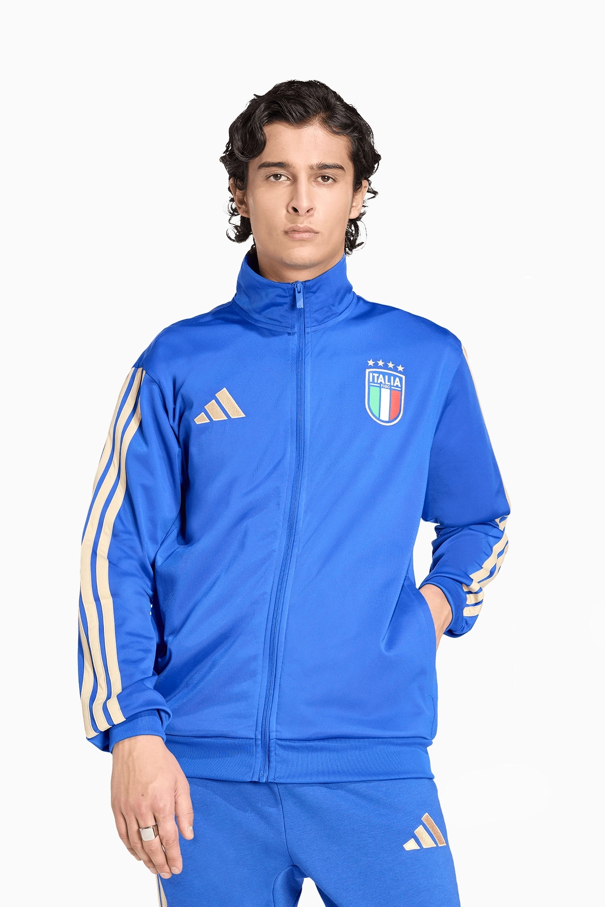 Bluza Reprezentacji Włoch adidas 2026 DNA Track Top - Niebieski