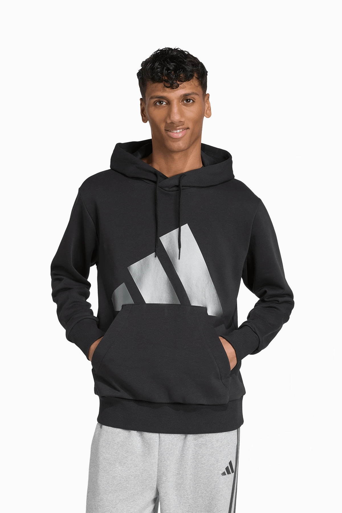 Bluza z kapturem adidas Essentials Holiday 3-Stripes - Czarny