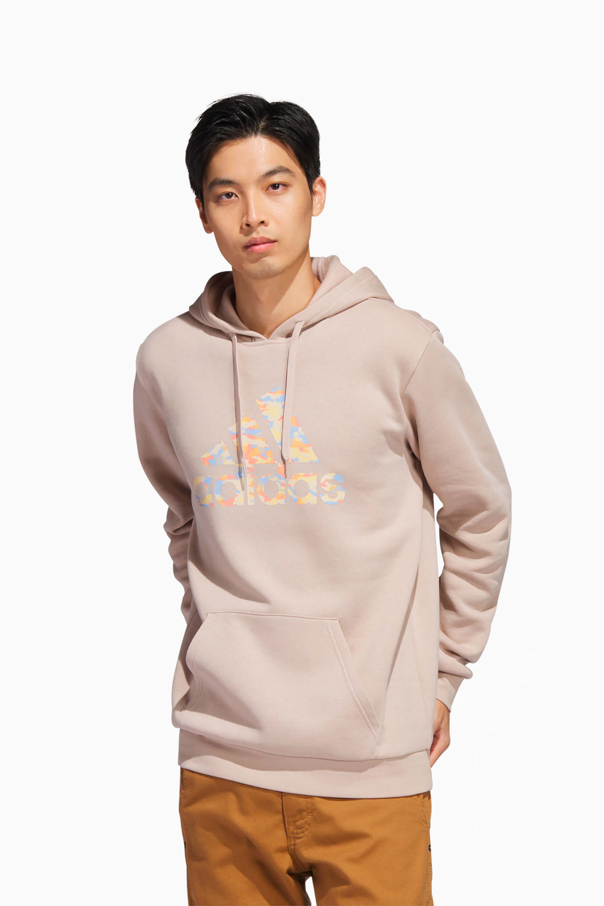 Bluza z kapturem adidas Sportswear Camo - Beżowy