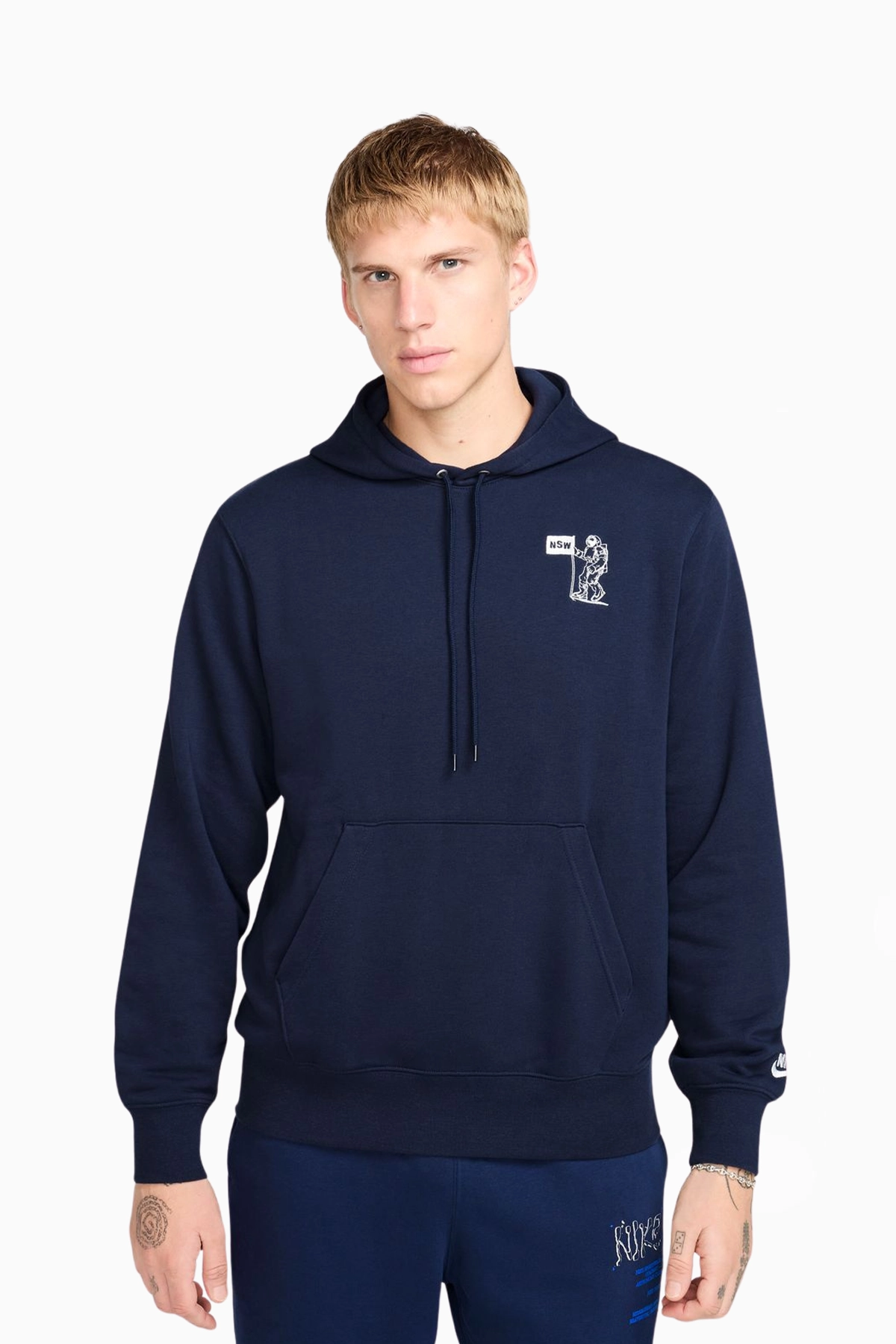 Bluza z kapturem Nike Club - Granatowy