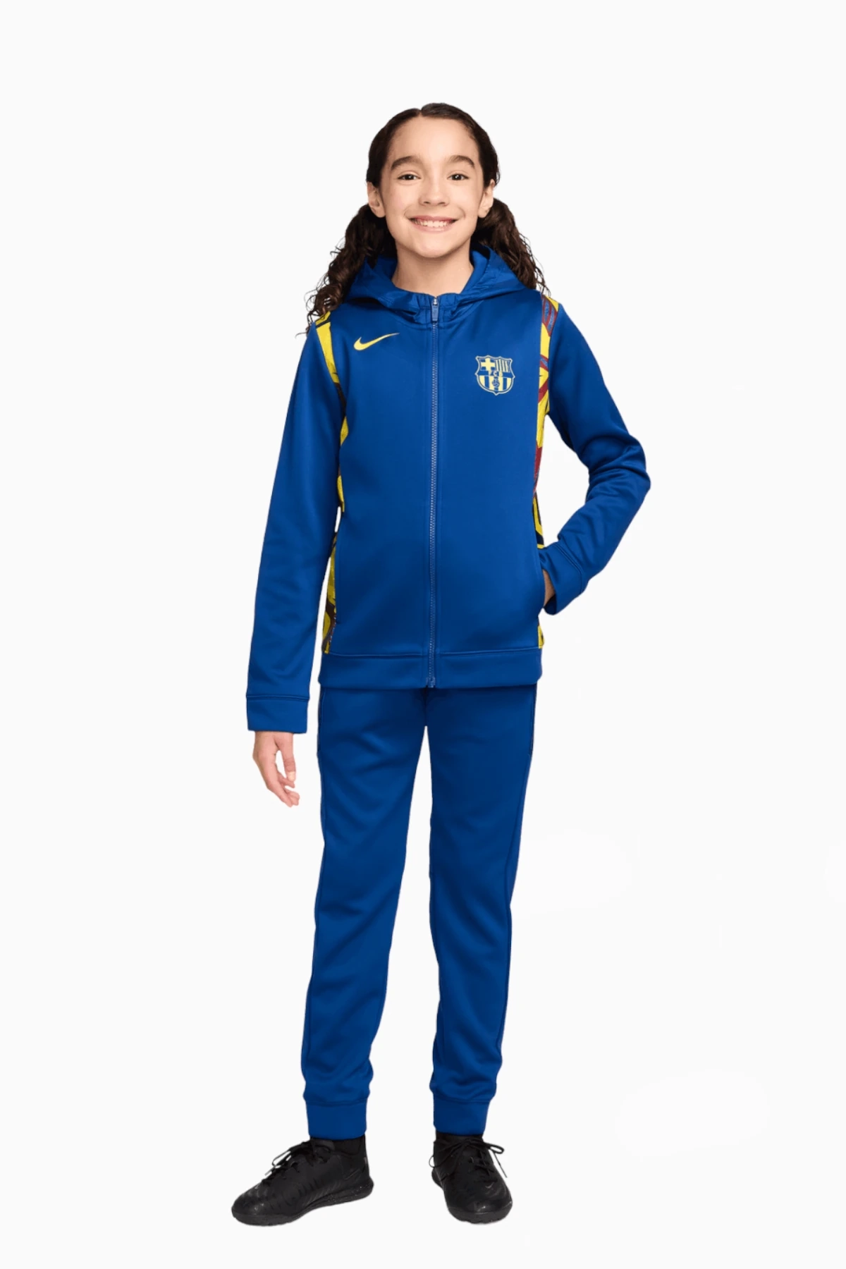 Dres Nike FC Barcelona 25/26 Junior - Granatowy