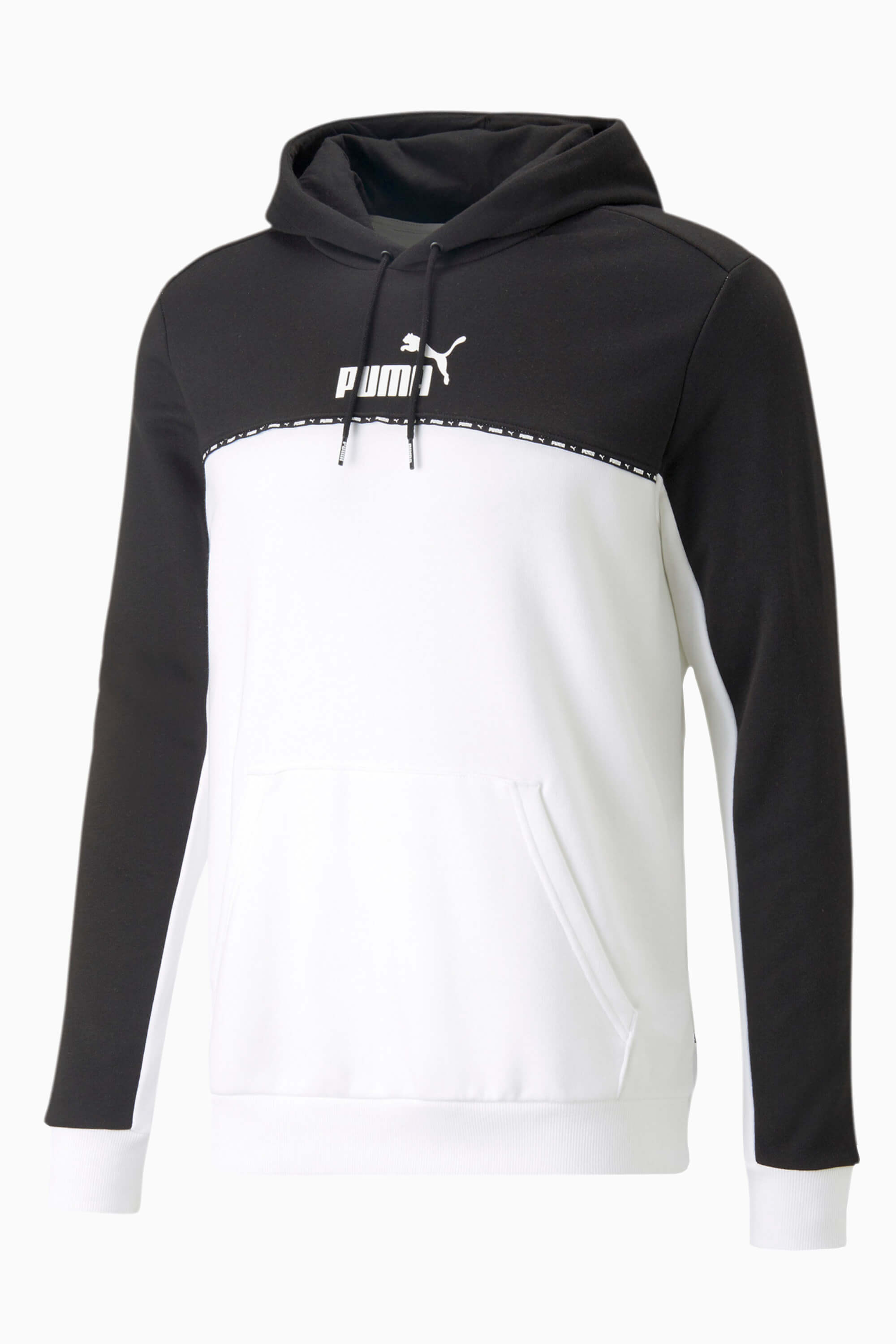 Bluza z kapturem Puma Essentials Block Tape - Biały