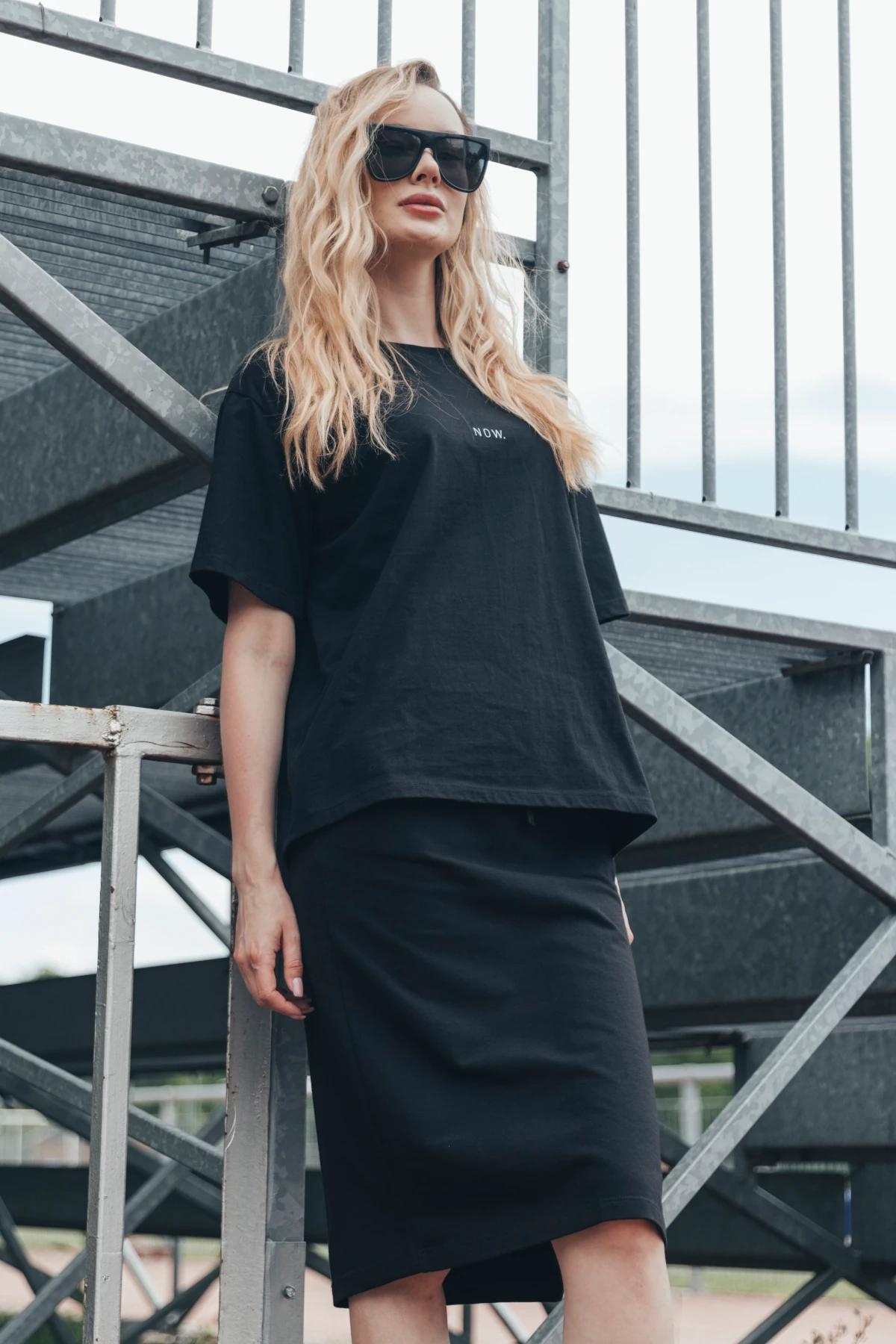 Spódnica R-GOL Damska - Czarny